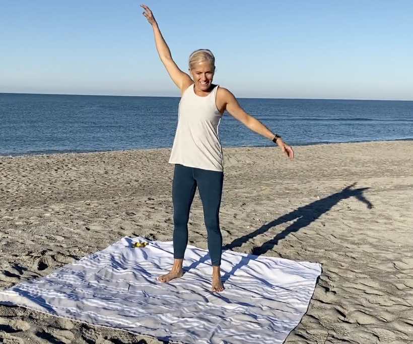 Upper Body and Core On The Beach