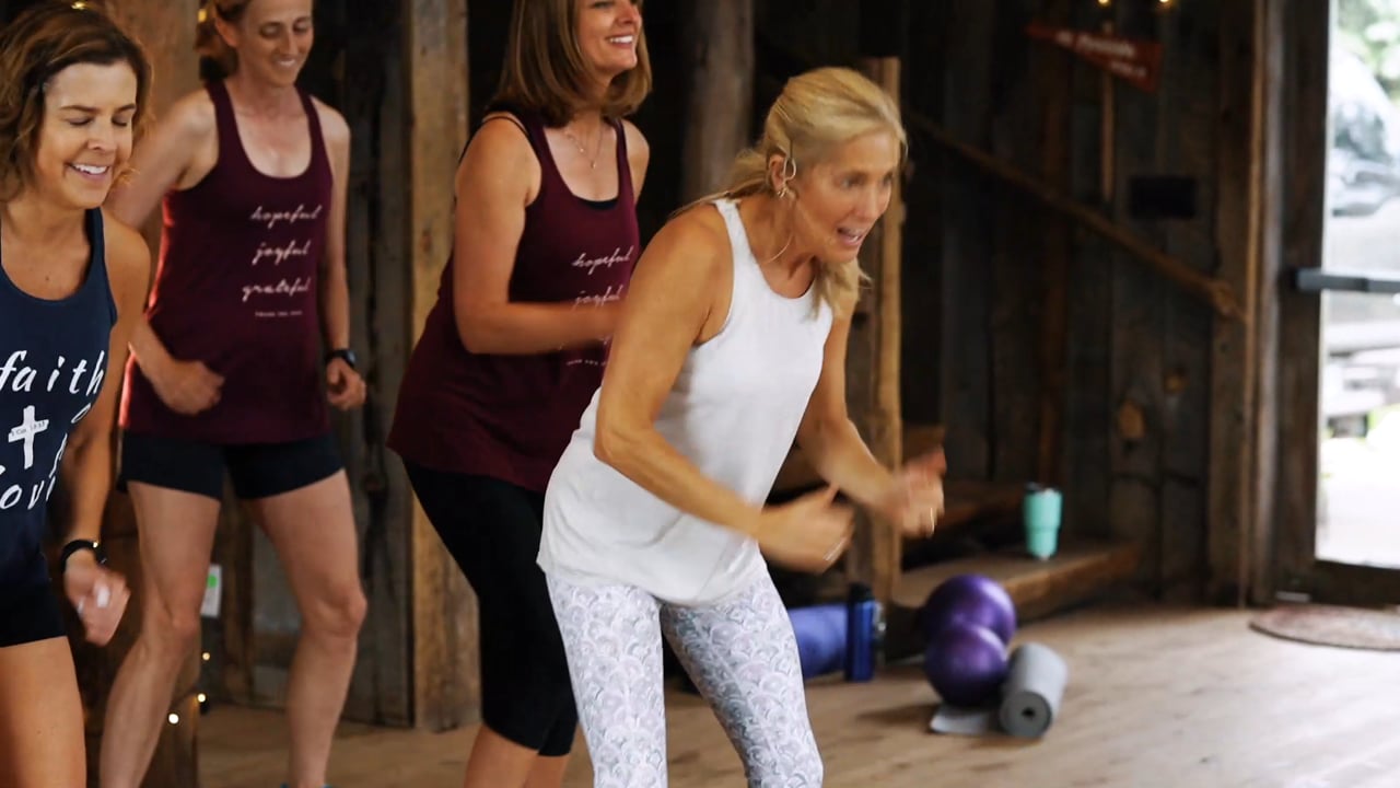 Cardio and Core In The Barn