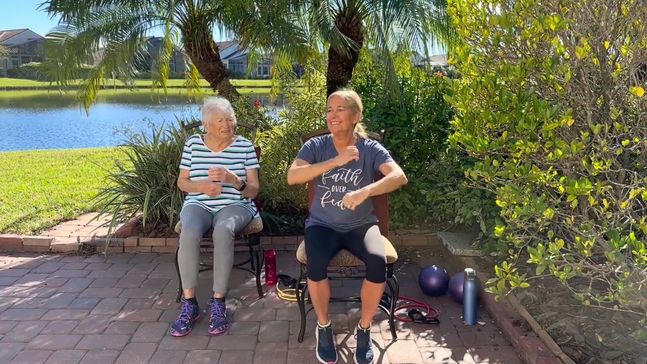 Chair Workout With My 92 Year Old Mom