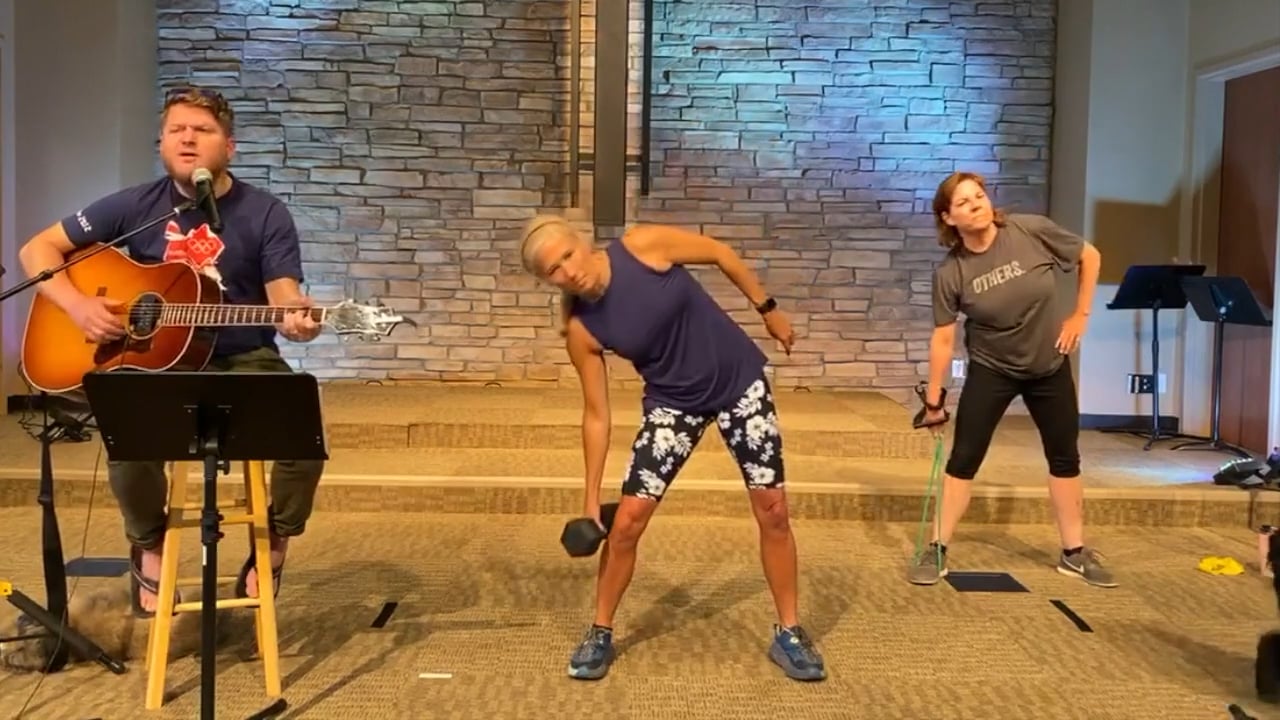 Live Workout and Worship: Strengthen and Stretch
