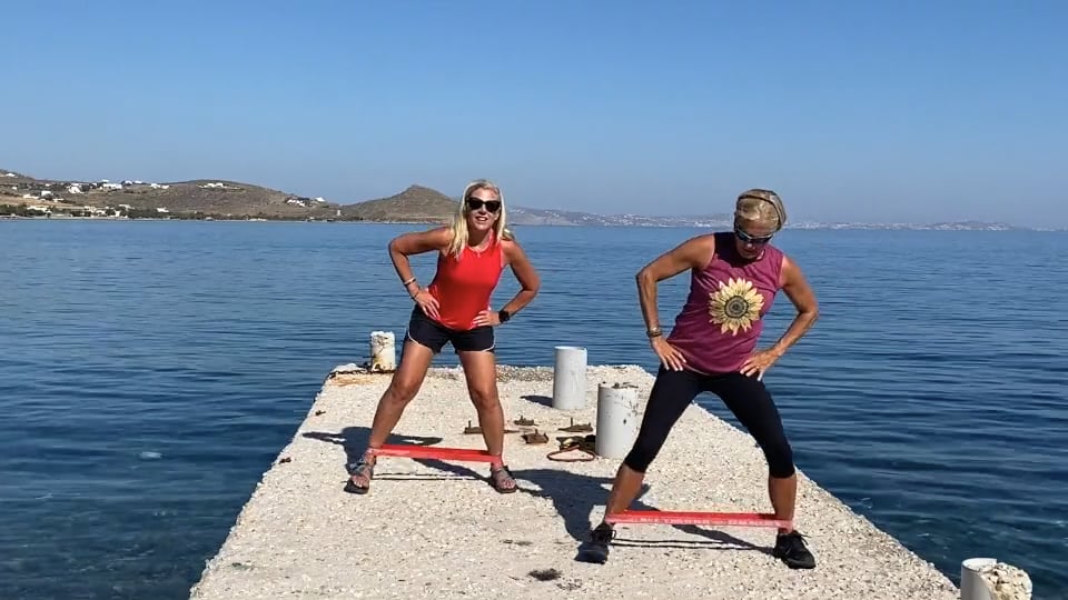 Total Body Workout On Dock In Greece