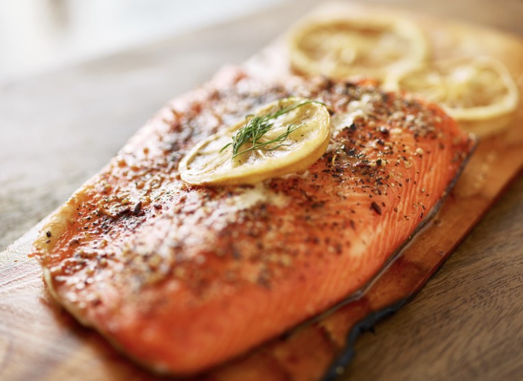 Air Fryer Marinated Salmon