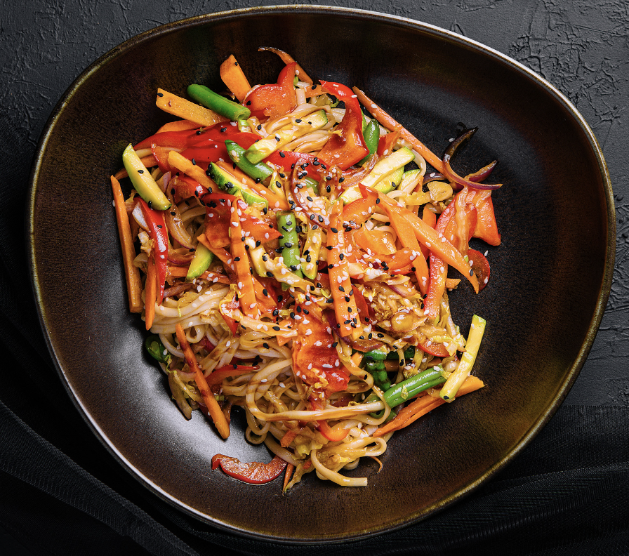 Cold Tahini Noodles with Vegetables