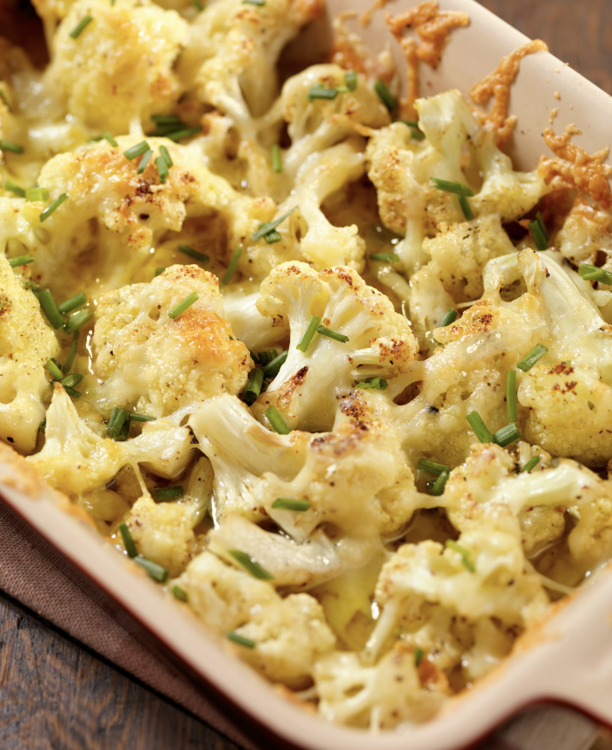 Balsamic and Parmesan Roasted Cauliflower