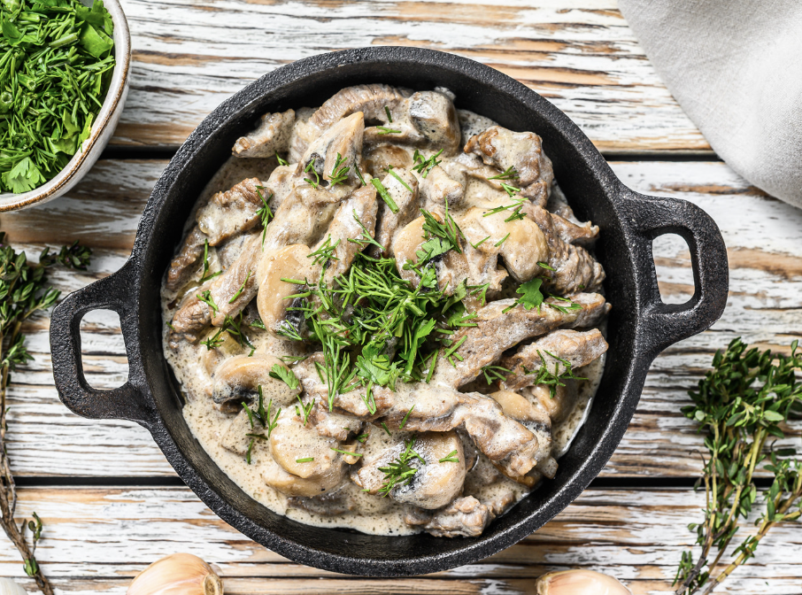 Pork Stroganoff