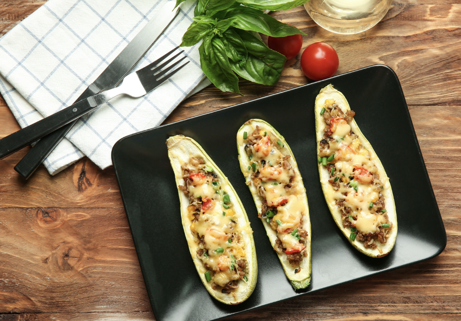 Greek Zucchini Boats