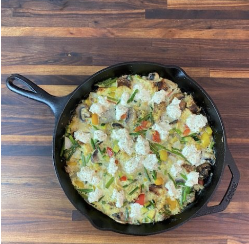 Vegetable Bread Pudding