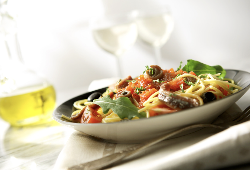Puttanesca with Spaghetti Squash