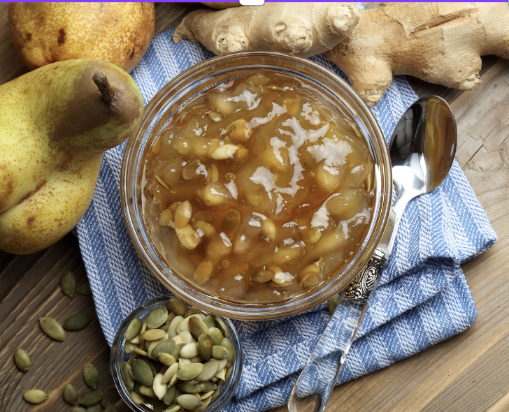 Pear, Ginger, Jalapeño Chutney