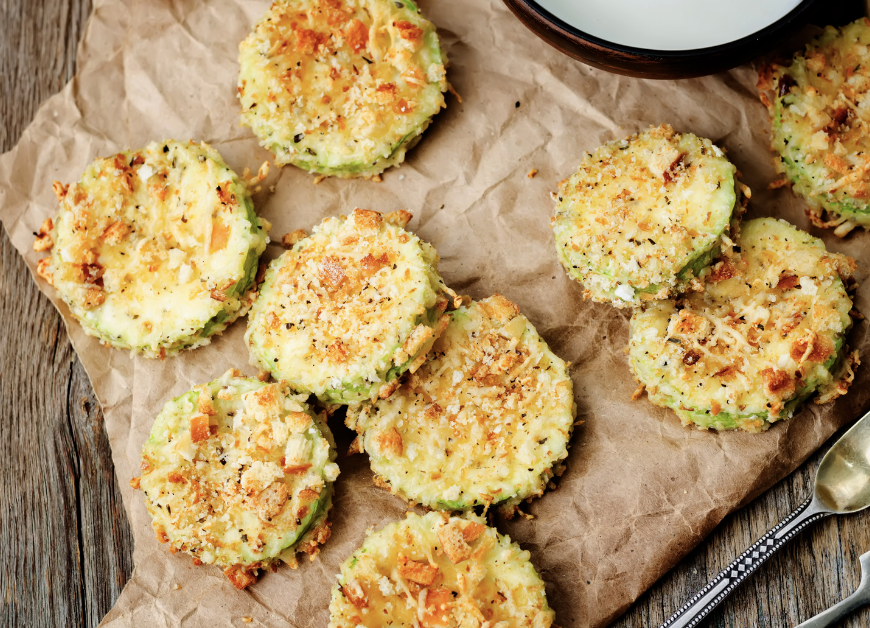Zucchini Parmesan Chips