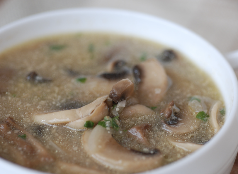 Asian Vegetable and Ground Beef Soup 