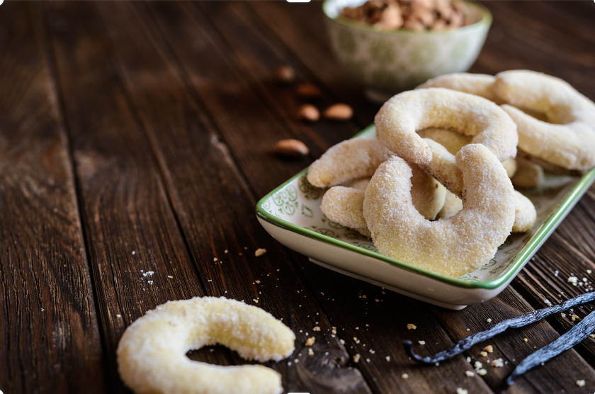 Almond Crescent Cookies