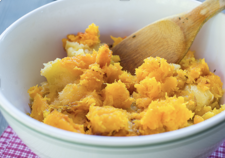Baked Acorn Squash & Apple Mash