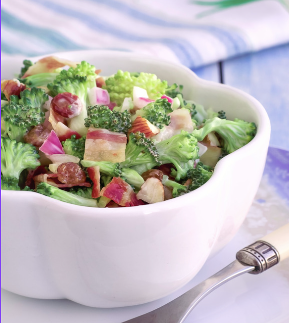 Broccoli, Cranberry and Bacon Salad