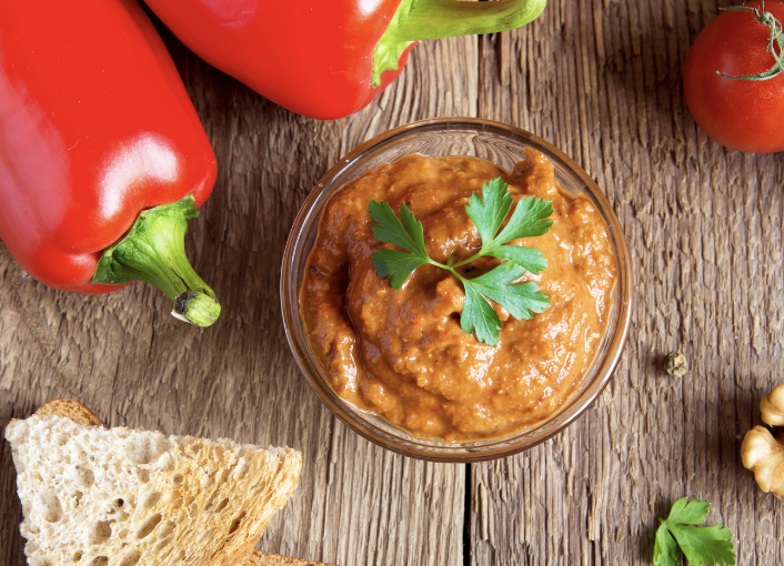 Roasted Garlic & Red Pepper Spread or Dip