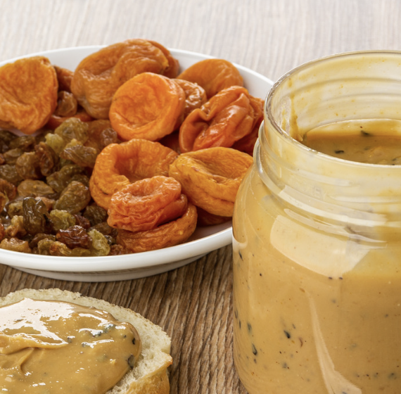 Quick and Easy Snack - Apricots & Peanut Butter