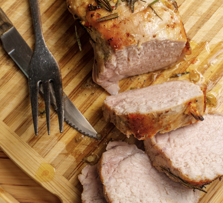 Mustard-Coated Pork Tenderloin