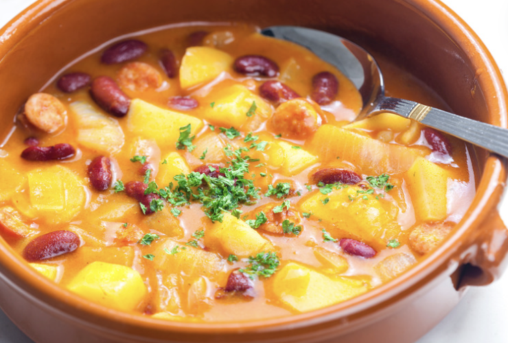 Lentil, Sweet Potato and Sausage Soup