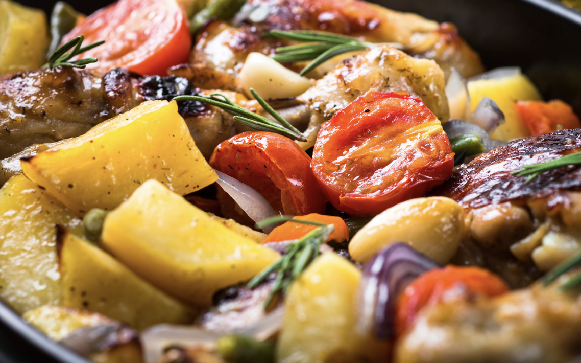 Chicken & Vegetable Bake with Sauce