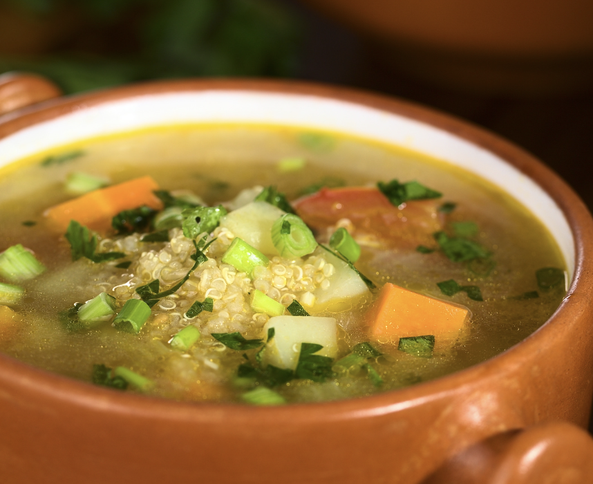 Mushroom Quinoa Soup