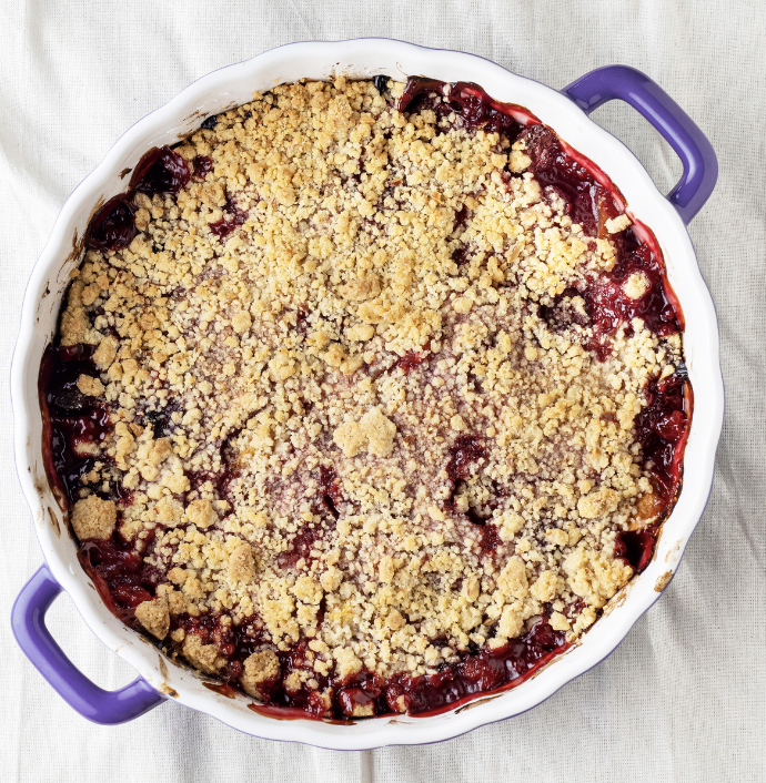 Fruit Crumble (PB & J Style!)