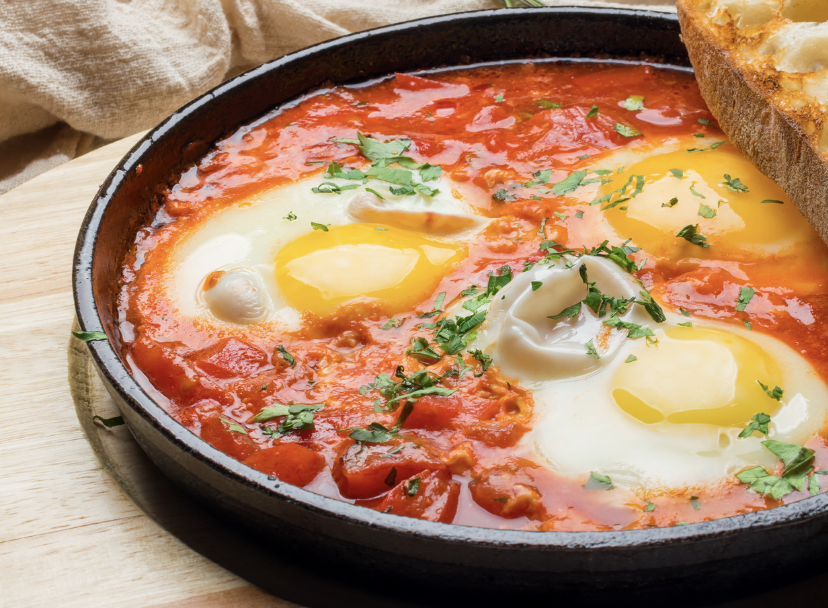 Egg-cellent Breakfast (with Tomato, Basil and Mozzarella)