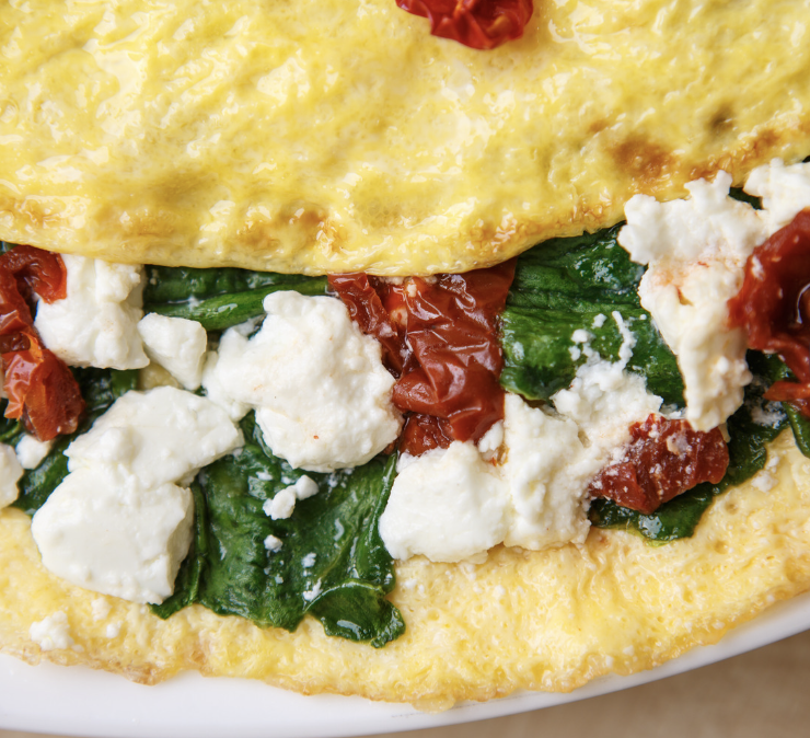Spinach, Feta and Sun Dried Tomato Sandwich