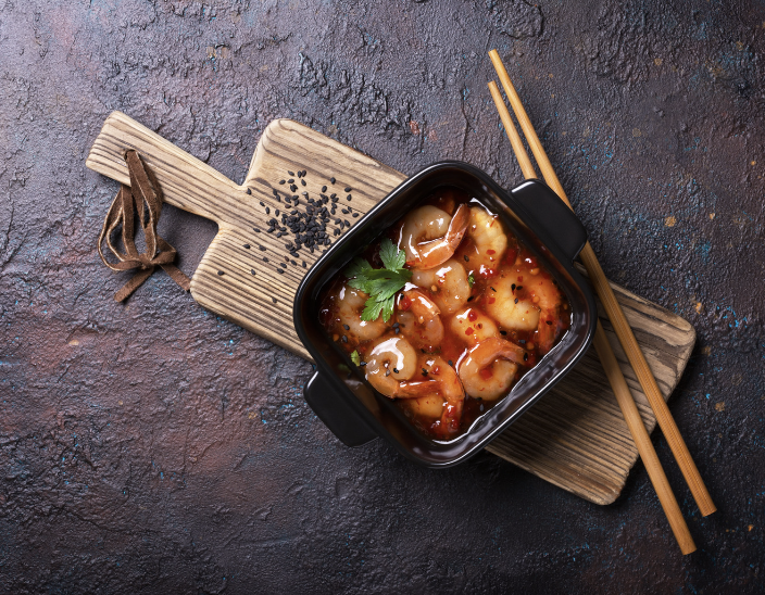 Sweet & Spicy Asian Shrimp