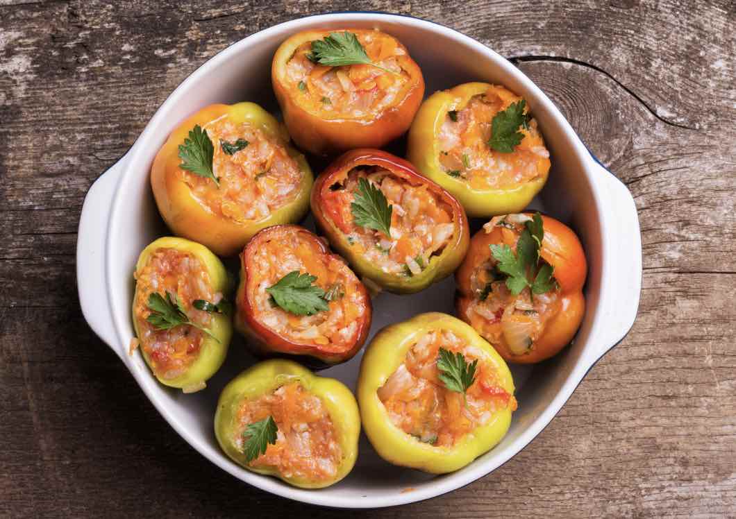 Sweet Potato and Black Bean Stuffed Pepper