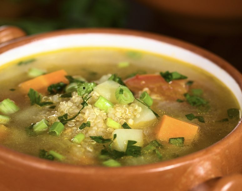 Roasted Vegetable and Quinoa Soup