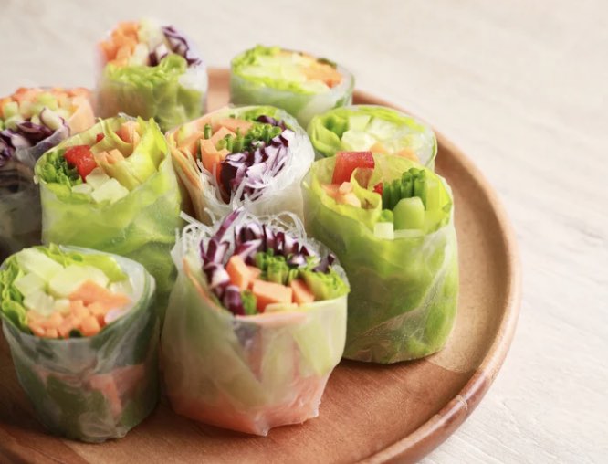 Rice Paper Veggie Wraps