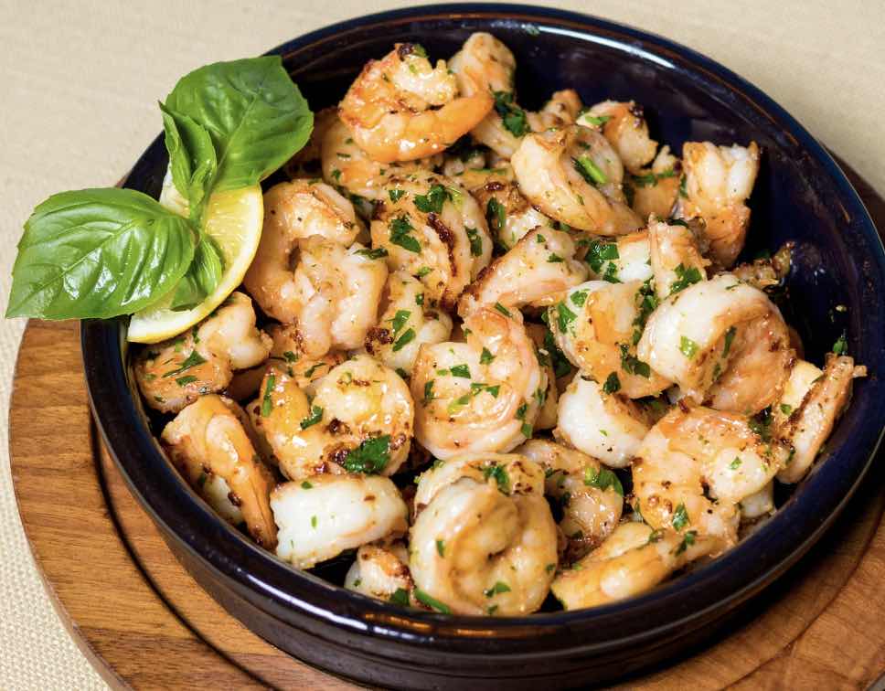 Lemon Garlic Shrimp with Sautéed Kale & Brown Rice