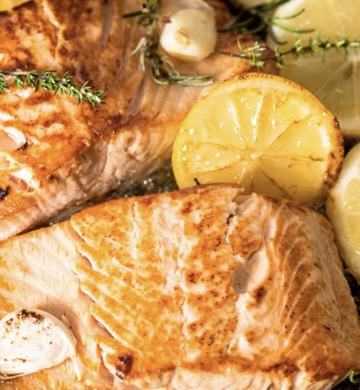 Lemon Garlic Baked Salmon