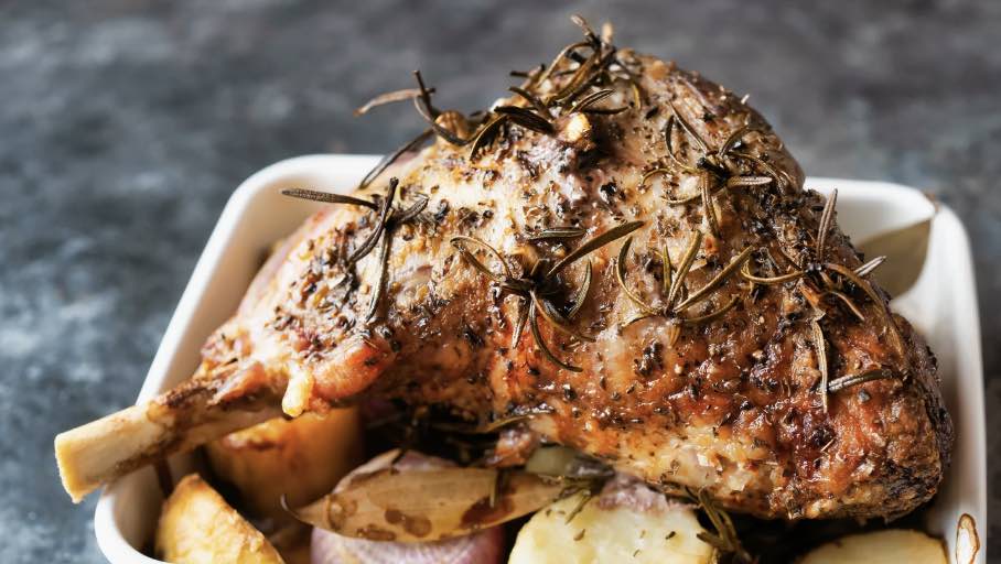 Herb-Crusted Roasted Lamb