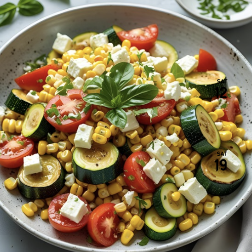 Corn and Zucchini Salad
