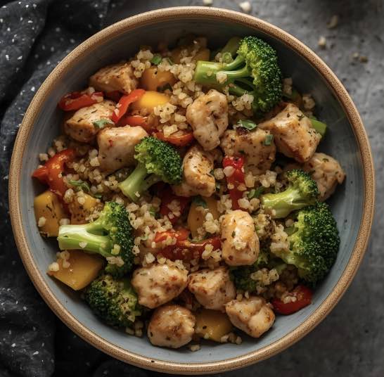 Chicken Stir-Fry with Quinoa