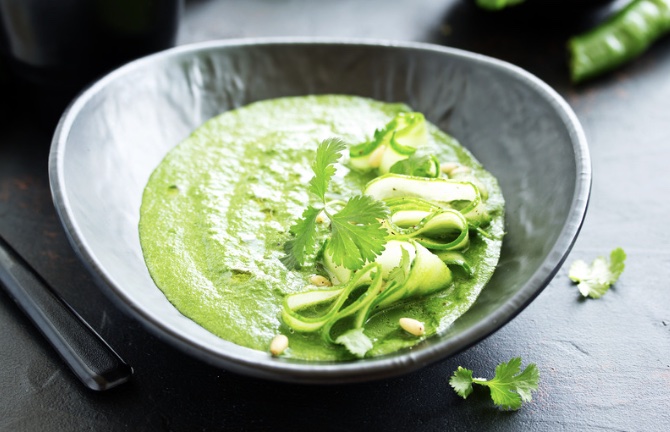 Cold Avocado Cucumber Soup