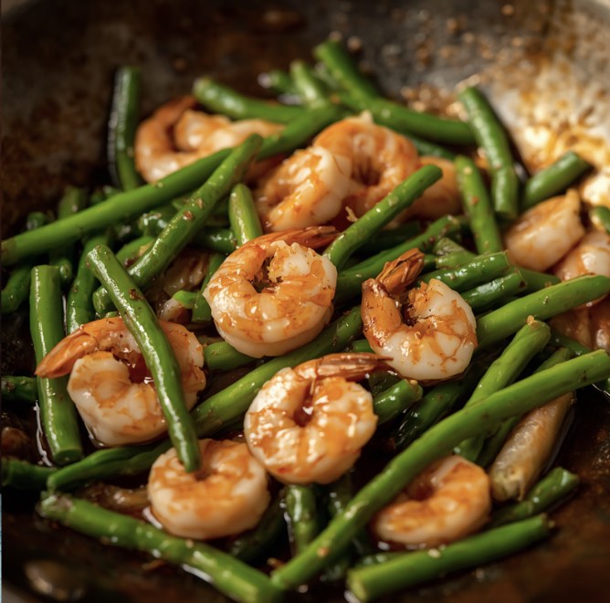 Shrimp and Green Bean Stir Fry