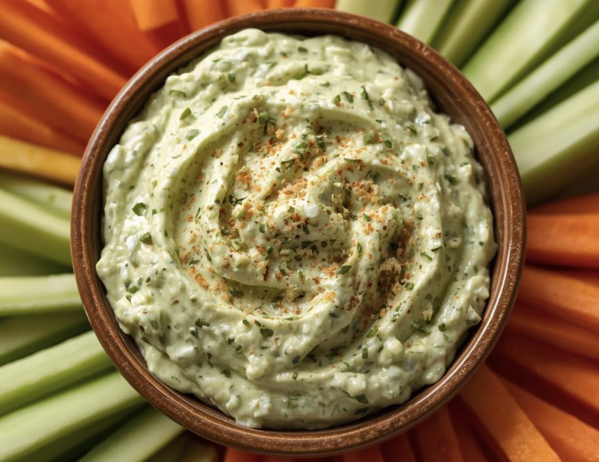 Creamy Avocado Cottage Cheese Dip