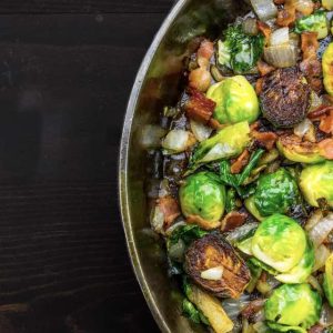 Grilled Chicken with Roasted Brussels Sprouts & Quinoa
