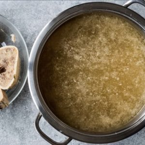 Bone Broth Soup with Quinoa & Greens
